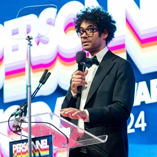 Richard Ayoade at the Personnel Today Awards 2024