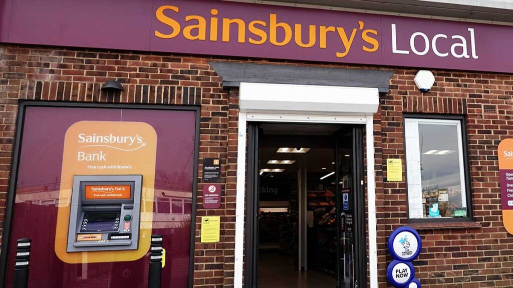 Sainsbury's Local branch with an ATM