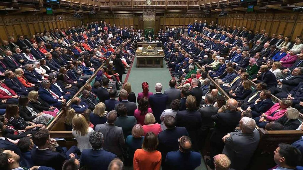REC open letter to MPs: Hard work on the labour market starts now. Picture shows MPs sitting in the House of Commons for the first time this Parliament
