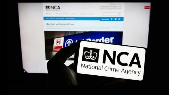 National Crime Agency: Image shows the NCA website on a both laptop and mobile screens.