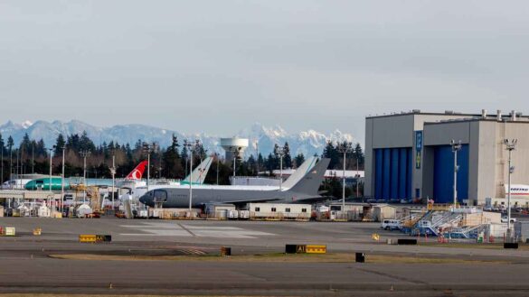 Boeing plant at Everett, Washington, US