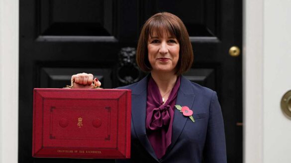 Chancellor Rachel Reeves outside 11 Downing Street before the 2024 Budget.