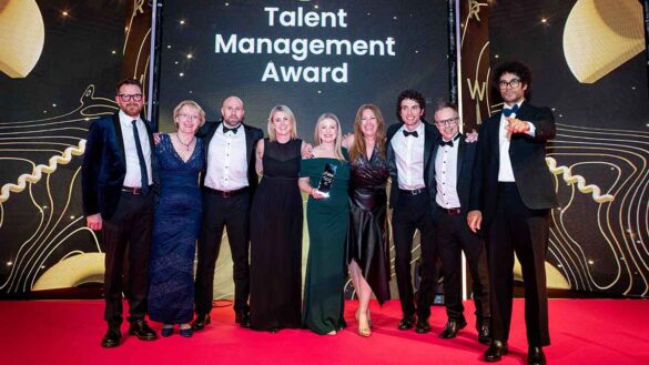 Rolls-Royce receive their Talent Management trophy at the Personnel Today Awards 2024