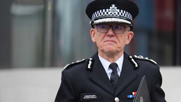 Met Police vetting ruling. Photo shows Commissioner Sir Mark Rowley