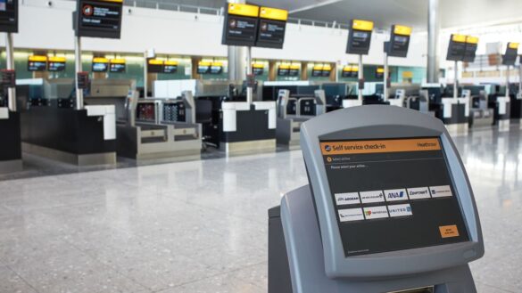 Heathrow airport check in... empty and closed