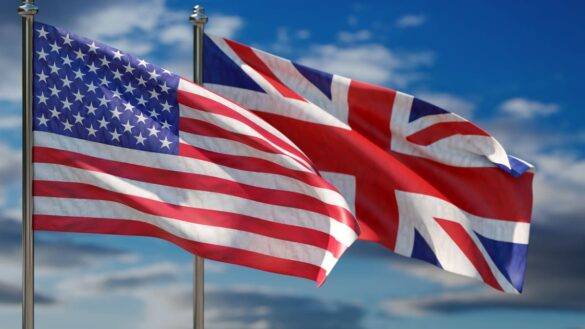 US and UK flag